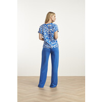 Smashed Lemon Top Cobalt Blue White