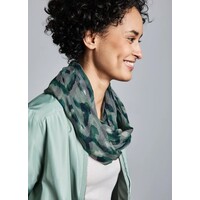 Street One Printed Burnout Loop Hunter Green