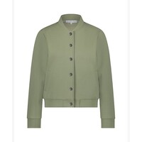 Red Button Bomber Jacket Scuba Summersage
