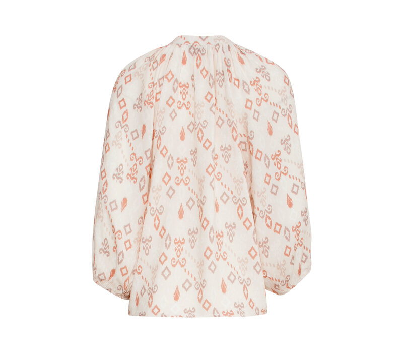 Smashed Lemon Blouse Sand Multicolour
