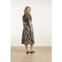 Smashed Lemon Dress Off White Black