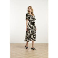 Smashed Lemon Dress Off White Black