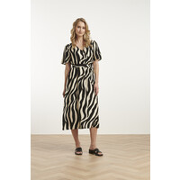 Smashed Lemon Dress Off White Black