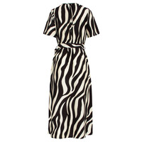 Smashed Lemon Dress Off White Black