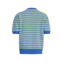 Smashed Lemon Knit Top Cobalt Blue Green