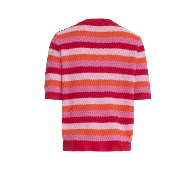 Smashed Lemon Knit Top Red Multicolour