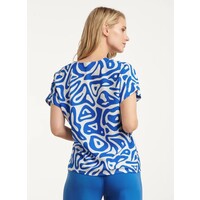 Smashed Lemon Top Cobalt Blue White