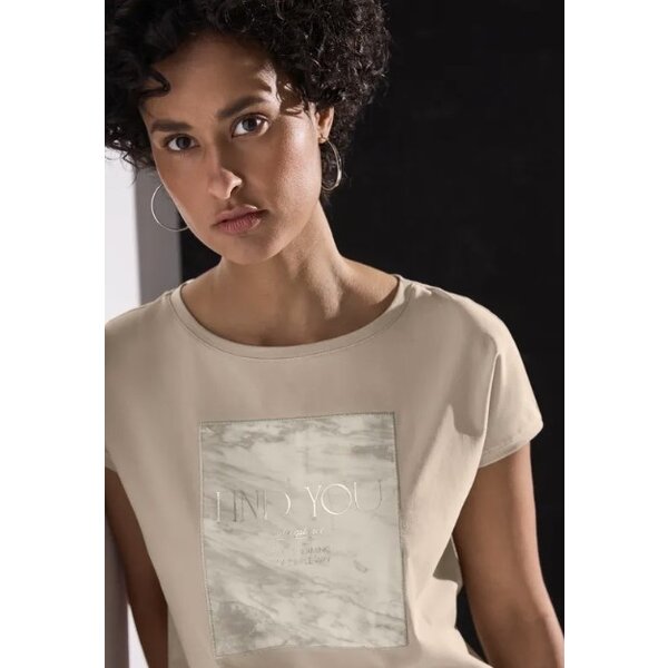 Street One Shirt Printed Satin Patch 