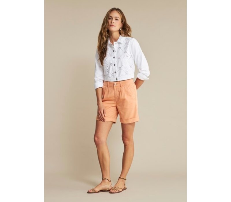 Red Button Shelly Jacket Broderie White
