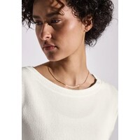 Street One Knit Look Shirt Off White