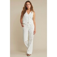 Red Button Colette Cotton Linnen Strip 83 cm Navy