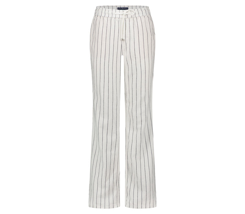 Red Button Colette Cotton Linnen Strip 83 cm Navy