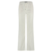 Red Button Colette Cotton Linnen Strip 83 cm Dark Sand