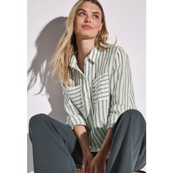 Street One Striped Shirtcollar 