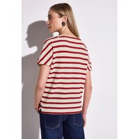 Street One Stripe Structure Shirt Glory Red