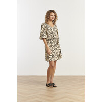 Smashed Lemon Dress Sand Black