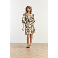 Smashed Lemon Dress Sand Black