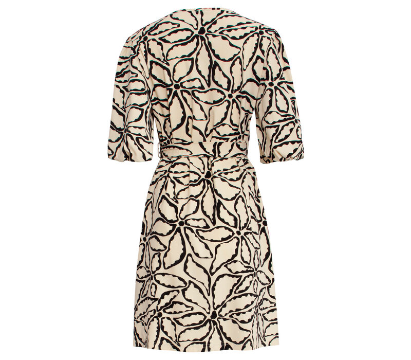 Smashed Lemon Dress Sand Black