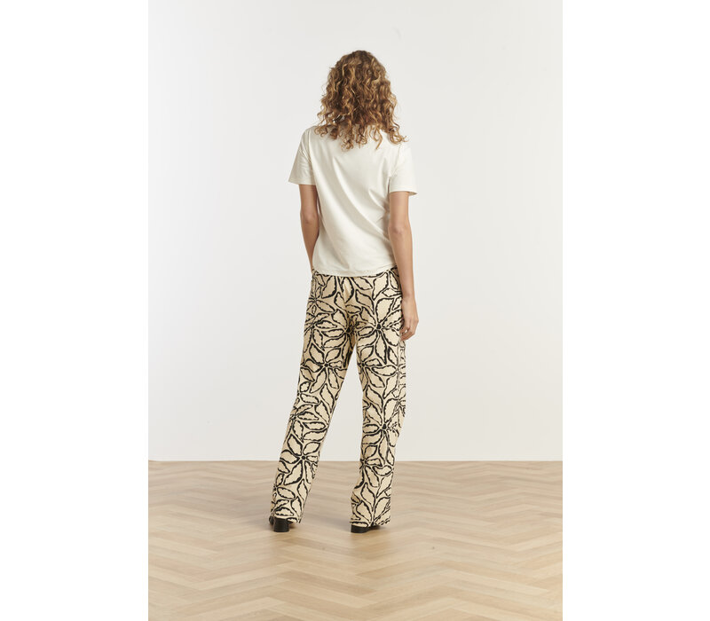 Smashed Lemon Pants Sand Black