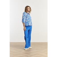 Smashed Lemon Top Cobalt Blue White
