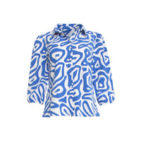 Smashed Lemon Top Cobalt Blue White