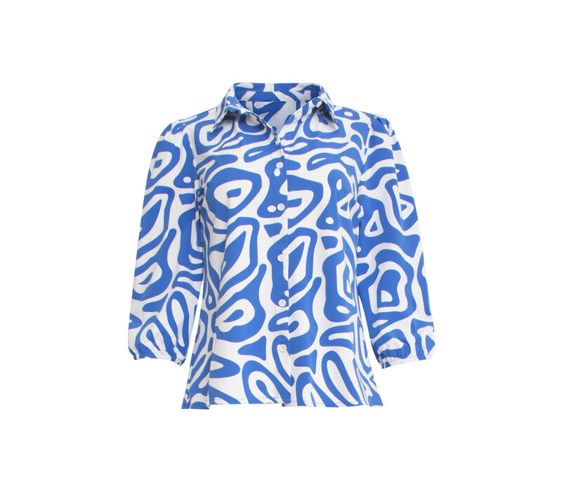 Smashed Lemon Top Cobalt Blue White