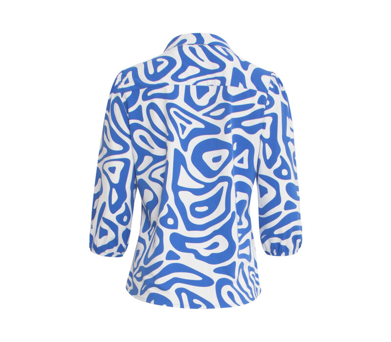 Smashed Lemon Top Cobalt Blue White
