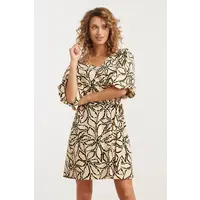 Smashed Lemon Dress Sand Black