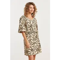 Smashed Lemon Dress Sand Black