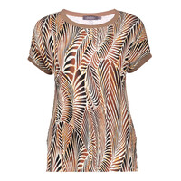 Geisha T-Shirt Fancy Rib Camel