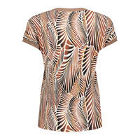Geisha T-Shirt Fancy Rib Camel
