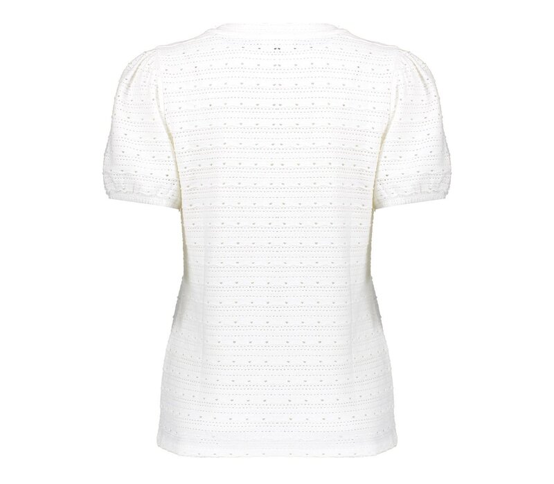 Geisha Top Ajour Off White