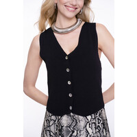 Geisha Spencer Knitted Black