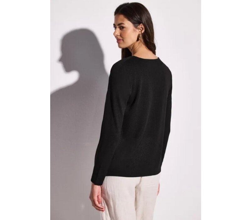 Street One Nette Summer Knit Vest Black