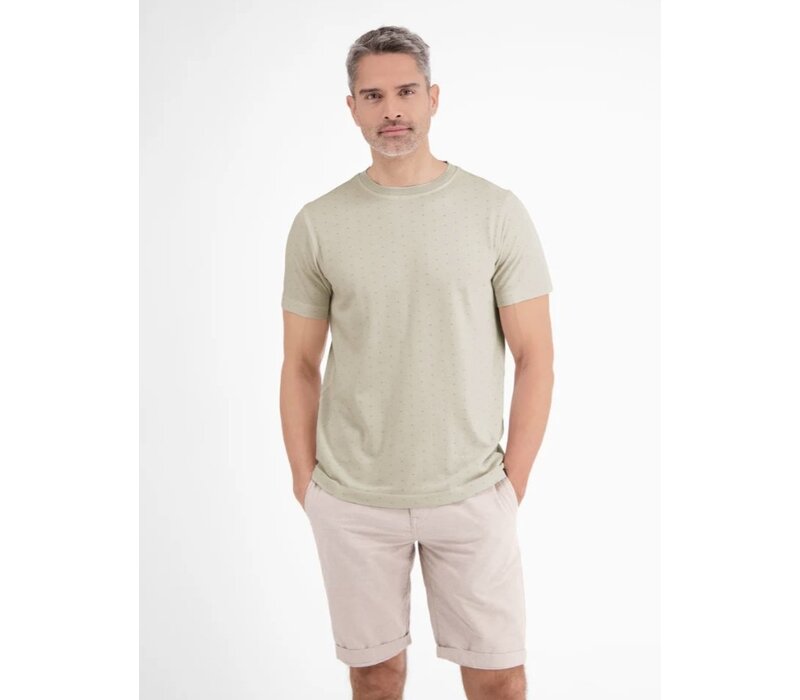 Lerros T-Shirt Serafino Broken White