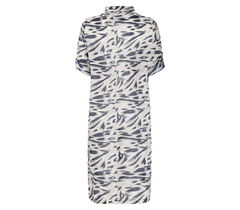 Zoso Printed Blouse Navy Sand