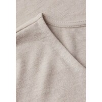 Street One Coated V-Neck Shirt Moonstone Sand