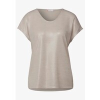 Street One Coated V-Neck Shirt Moonstone Sand