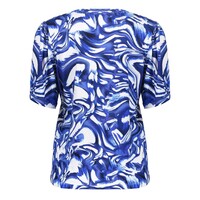 Geisha T-shirt V-Neck Jersey Blue
