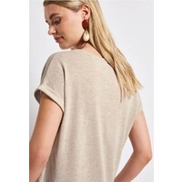 Street One Partprint Shirt Moonstone Sand