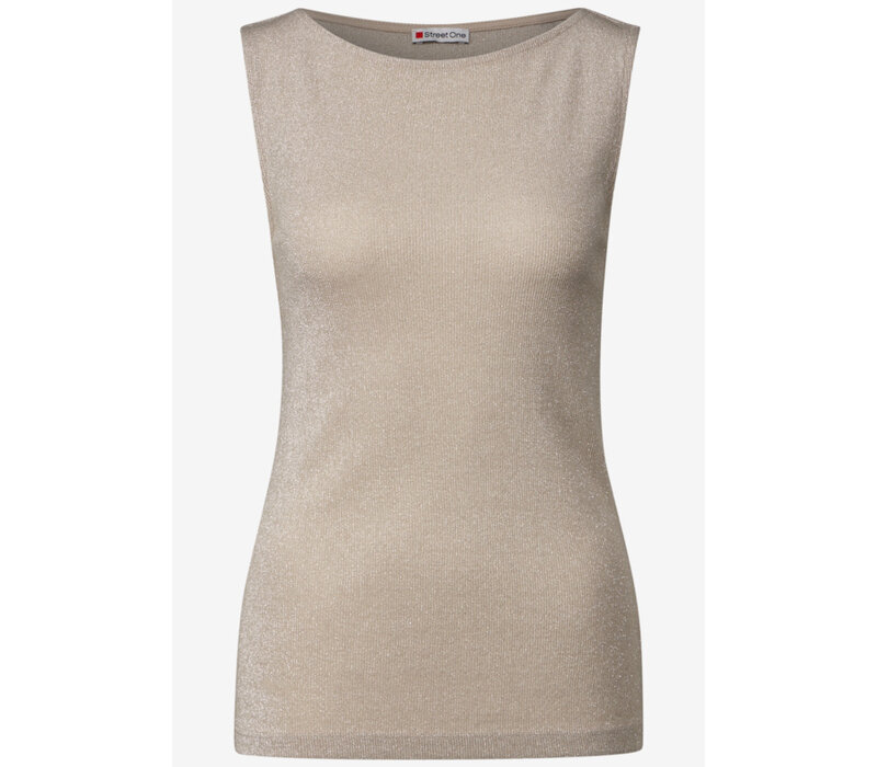 Street One U-Boat Shiny Rib Top Coastal Beige