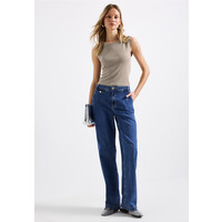 Street One U-Boat Shiny Rib Top Coastal Beige