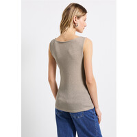 Street One U-Boat Shiny Rib Top Coastal Beige