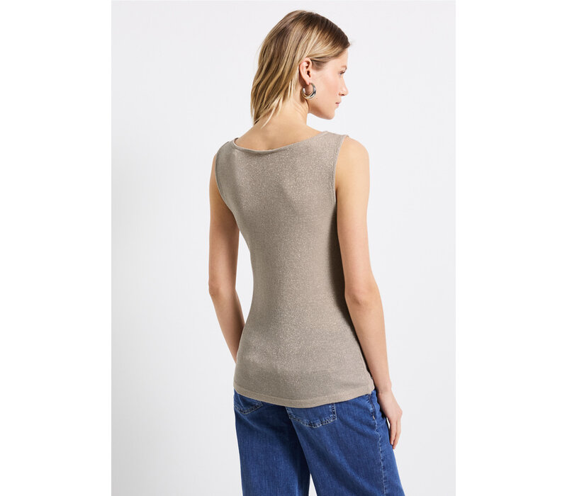 Street One U-Boat Shiny Rib Top Coastal Beige