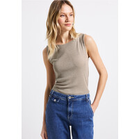 Street One U-Boat Shiny Rib Top Coastal Beige