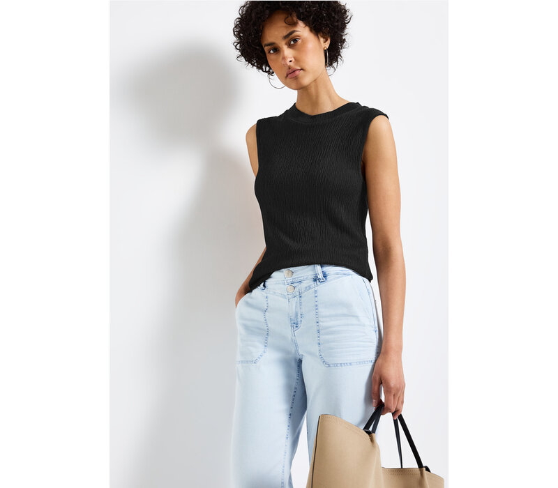 Street One Basic Structure Turtle Neck Black