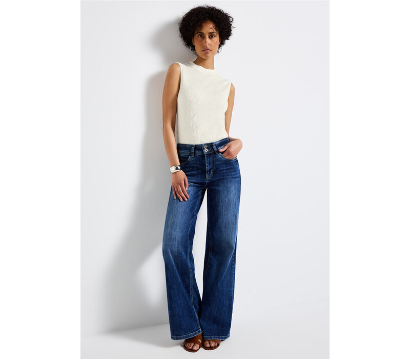 Street One Basic Structure Turtle Neck Off White