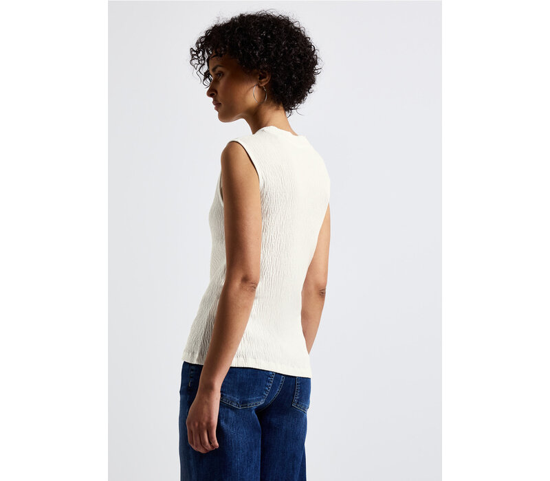 Street One Basic Structure Turtle Neck Off White