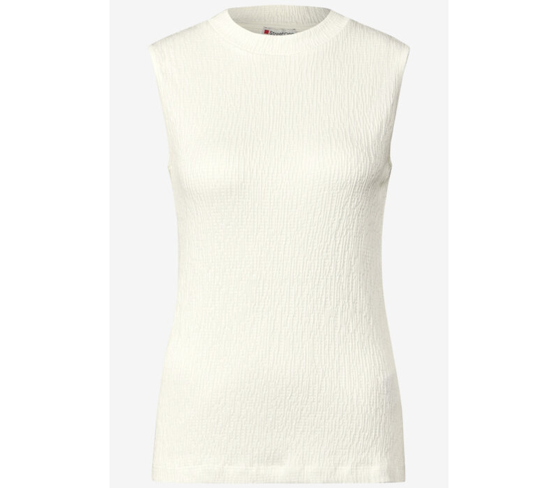Street One Basic Structure Turtle Neck Off White