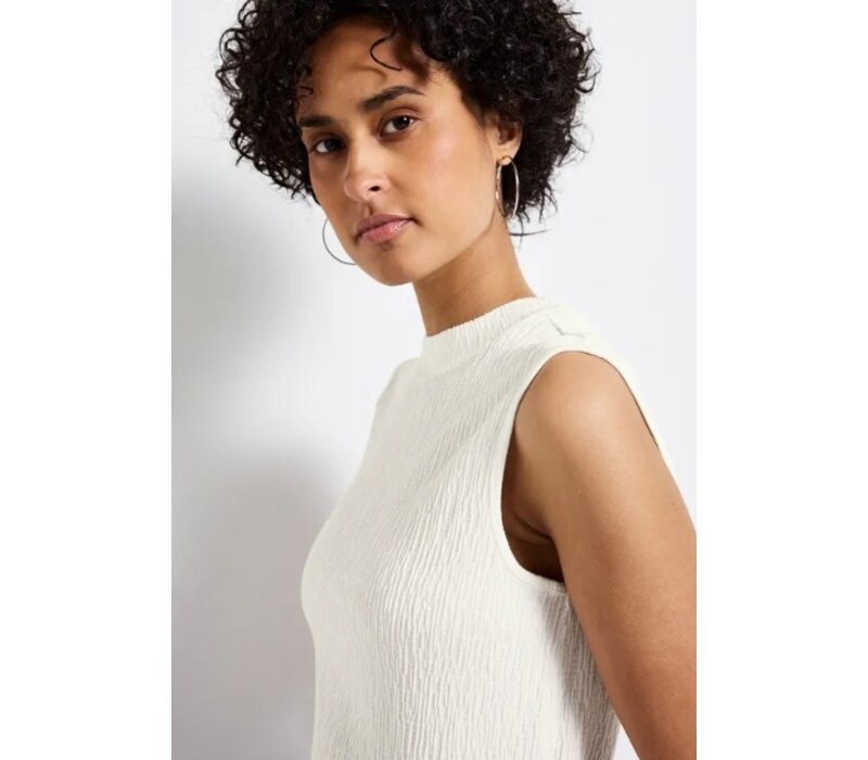 Street One Basic Structure Turtle Neck Off White
